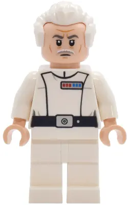 SW1470:  Admiral Wullf Yularen - White Uniform, White Swept Back Hair (Colonel)