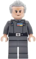 Minifigurka: SW1471:  Grand Moff Wilhuff Tarkin - Dark Bluish Gray Uniform, Swept Back Hair, Dark Bluish Gray Eyebrows