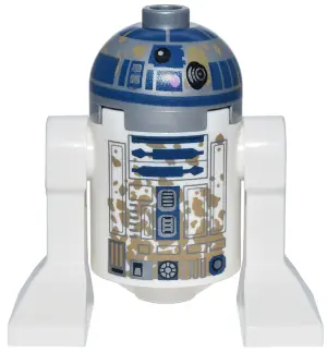 SW1496:  Astromech Droid, R2-D2 - Dirt Stains on Front and Back, without Dirt Stains on Top Panels