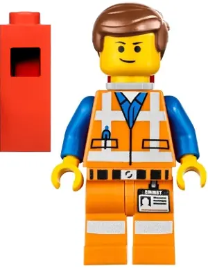 TLM018:  Emmet - Lopsided Closed Mouth Smile, with Piece of Resistance