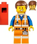 Minifigurka: TLM059:  Emmet - Wide Smile, Piece of Resistance