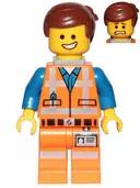 Minifigurka: TLM066:  Emmet - Wide Smile, without Piece of Resistance