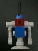 Minifigurka: TLM088:  Classic Space Droid -  Light Bluish Gray and Blue with Trans-Red Eye (Benny's Droid)