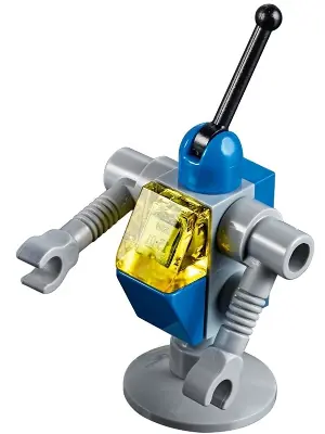 TLM089:  Classic Space Droid - Light Bluish Gray and Blue with Trans-Yellow Eye (Benny's Droid)