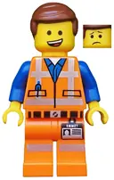 Minifigurka: TLM096:  Emmet - Lopsided Open Mouth Smile