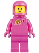 Minifigurka: TLM108:  Classic Space - Dark Pink with Air Tanks and Updated Helmet (Lenny)