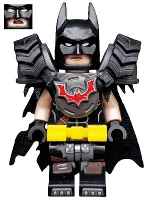 TLM118:  Batman - Battle Ready, Tire Armor, Tattered Cape, Yellow Utility Belt
