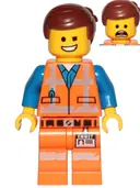 Minifigurka: TLM120:  Emmet - Wink Smile / Scared, Worn Uniform