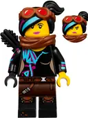 Minifigurka: TLM129:  Lucy Wyldstyle with Black Quiver, Reddish Brown Scarf and Goggles, Smile / Angry