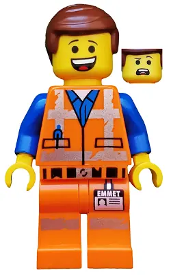 TLM180:  Emmet - Lopsided Grin / Confused, Worn Uniform