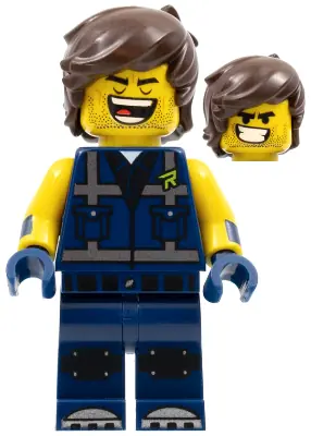 TLM181:  Rex Dangervest - Eyes Closed / Large Lopsided Grin with Teeth