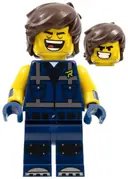 Minifigurka: TLM181:  Rex Dangervest - Eyes Closed / Large Lopsided Grin with Teeth