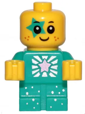 TLM203:  Sparkle Baby - Dark Turquoise Star Around Eye