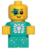 Minifigurka: TLM203:  Sparkle Baby - Dark Turquoise Star Around Eye