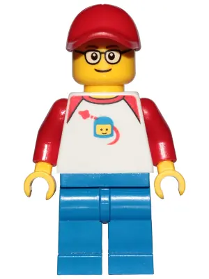 TRN247:  Man - Classic Space Shirt with Red Sleeves, Blue Legs, Red Cap