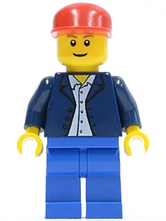 TWN035:  Dark Blue Jacket, Light Blue Shirt, Blue Legs, Red Cap