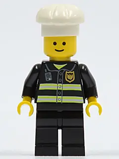 TWN092:  Fire - Reflective Stripes, Black Legs, White Chef Toque
