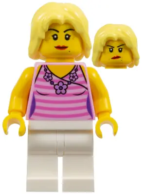 TWN239:  Mom, Pink Striped Top