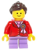 Minifigurka: TWN250:  Child, Red Jacket with Ribbon