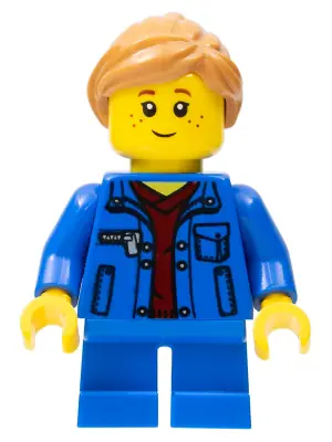 TWN254:  Girl, Denim Jacket, Blue Short Legs
