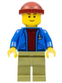 Minifigurka: TWN263:  Light Keeper, Blue Anchor Jacket