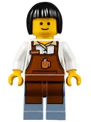 Minifigurka: TWN270:  Barista with Gray Shading at Sides