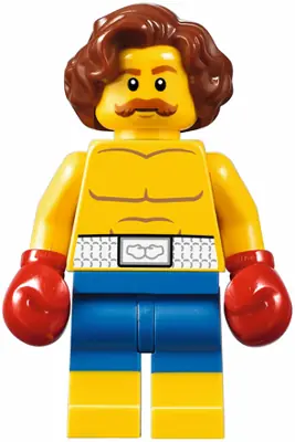 TWN309:  Boxer, Wavy Reddish Brown Hair