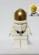 Minifigurka: TWN374:  NASA Apollo 11 Astronaut - Male with White Torso with NASA Logo and Thin Grin