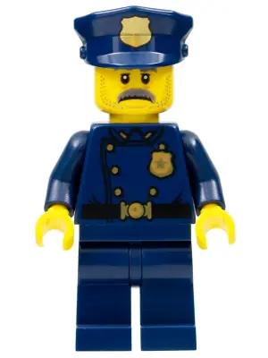 TWN404:  Police Officer, Moustache (1940s Era)