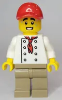 Minifigurka: TWN433:  Hot Dog Vendor