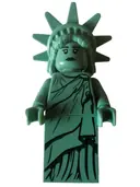 Minifigurka: TWN443:  Lady Liberty - Hard Plastic Hair with Tiara