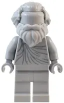 Minifigurka: TWN486:  Natural History Museum Statue - Hair Swept Back, Beard, Legs
