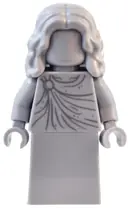 Minifigurka: TWN487:  Natural History Museum Statue - Mid-Length Hair, Skirt