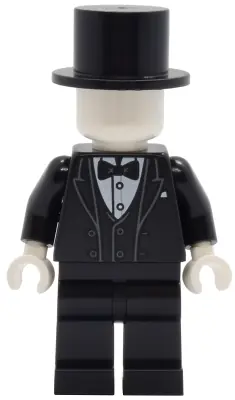 TWN512:  Tudor House Haberdashery Mannequin - Black Tuxedo, Legs and Top Hat