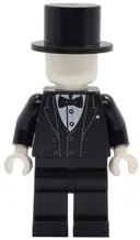 Minifigurka: TWN512:  Tudor House Haberdashery Mannequin - Black Tuxedo, Legs and Top Hat