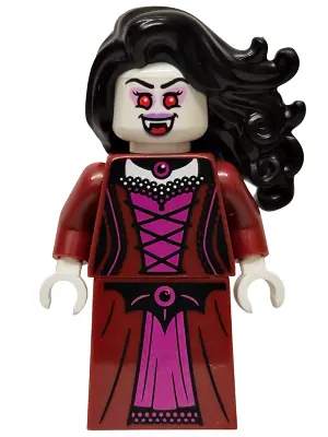 TWN530:  Vampire - Dark Red Dress, Black Hair