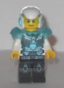 Minifigurka: UAGT031:  Agent Max Burns - Helmet and Armor, White Arms