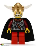Minifigurka: VIK005:  Viking Warrior 5a, Viking King - Black Cape