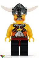 Minifigurka: VIK006:  Viking Warrior 6b - Dark Red Hips and Black Legs