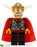 Minifigurka: VIK011:  Viking Warrior 5b, Viking King - Red Cape