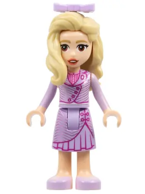 WCK001:  Glinda - Mini Doll, Lavender Dress, Bow