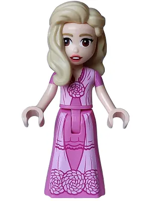 WCK005:  Glinda - Mini Doll, Dark Pink Dress