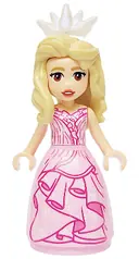 Minifigurka: WCK009:  Glinda - Mini Doll, Bright Pink Dress, Wide Skirt