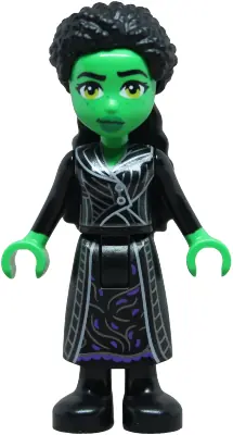 WCK022:  Elphaba - Mini Doll, Black Coat over Dress