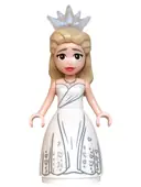 Minifigurka: WCK029:  Glinda - Mini Doll, White Dress, Wide Skirt