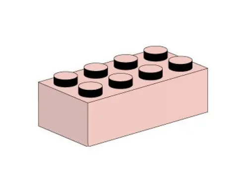 LEGO 10005 2 x 4 Sand Red Bricks