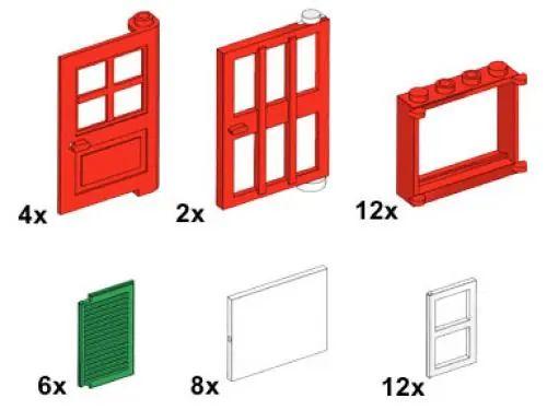 LEGO 10044 Windows and Doors