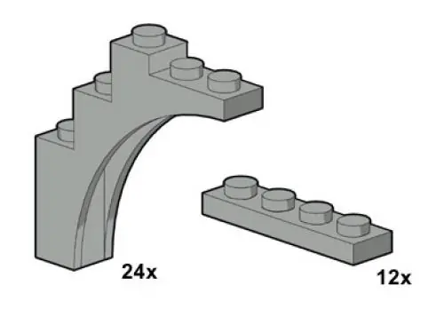 LEGO 10047 Light Gray Arches