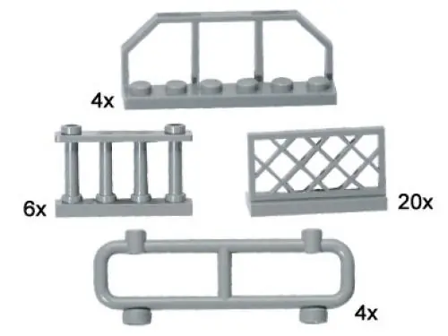 LEGO 10050 Gray Fences