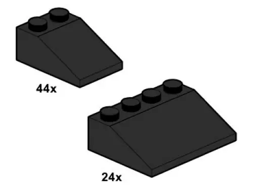 LEGO 10054 Black Slopes 33 3 x 2 and 3 x 4